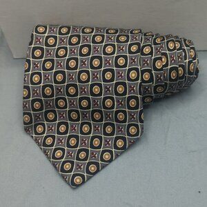 HOST PICK Burberrys of LONDON Tie Silver and Gold Geometric Design